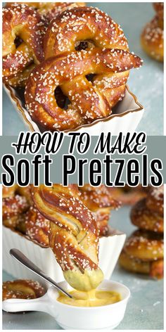 how to make soft pretzels with the title text overlay reads, how to make soft pretzels