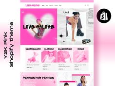 the website is designed to look like a fashion store