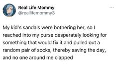 a tweet with the caption'real life mommy'written on it