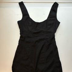 Never Worn Before; Great Condition Black Linen Blend Mini Tank Dress With Side Zip Super Cute With A Scoop Neckline. Just Didn’t Fit Me Cotton Bodycon Mini Dress For Date Night, Fitted Cotton Black Dress, Fitted Black Cotton Dress, Black Cotton Mini Dress With Square Neck, Black Mini Dress With Square Neck For Day Out, Black Square Neck Cotton Mini Dress, Urban Outfitters Black Summer Mini Dress, Urban Outfitters Black Mini Dress For Summer, Urban Outfitters Fitted Square Neck Dresses