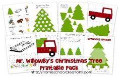 christmas tree printables for preschool and homeschool