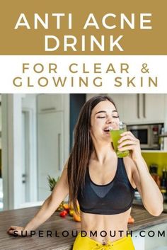 Acne Drink, For Clear And Glowing Skin, Clear And Glowing Skin, Beauty Drinks, Clear Glowing Skin, Reduce Hyperpigmentation, Acne Problem