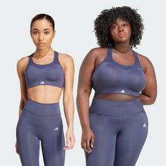 adidas Shop the TLRD Impact Training High-Support Bra - Blue at adidas.com/us! See all the styles and colors of TLRD Impact Training High-Support Bra - Blue at the official adidas online shop. Adidas Functional Running Activewear, Adidas Moisture-wicking Activewear, Adidas Moisture-wicking Functional Activewear, Adidas Functional Yoga Activewear, Adidas Yoga Sportswear Activewear, Adidas Functional Activewear For Yoga, Adidas Yoga Sportswear, Functional Adidas Activewear For Workout, Adidas Functional Activewear For Workout