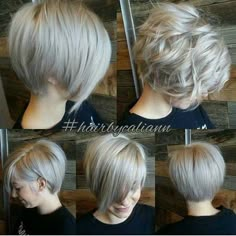 short hairstyles for round faces 2015 - Google Search Long Crop Haircut For Women, Kate Mara Short Hair, Stacked Pixie Bob Haircut For Fine Hair, Long Front Short Back Hair, Juliana Hough Short Hair, Long Pixie For Fine Hair, Women In Their 50s Aging Gracefully, Aline Bob With Bangs, Bixie Colour Hair