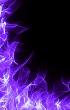 purple fire flames on a black background