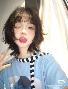 Kawaii Short Haircut, Cute Short Hair Cuts With Bangs, Hair Styles For Short Hair And Bangs, Male Bob Haircut, Cute Haircuts For Short Hair With Bangs, Mavis Hairstyle, Short Haircuts Asian, Short Hairstyle Women Japanese, Harajuku Haircut