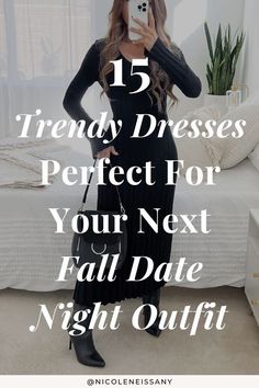 Fall Dates, But Why, Night Outfits, Trendy Dresses, In A World, Date Night Outfit