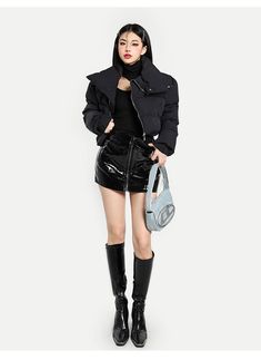 Applicable age: 18-24 years old Size: S M L Style: Commuter Commuter: Korean Waist type: high waist color: black Item number: X22Q5952 Skirt type: hip skirt Season of the Year: Winter 2022 Skirt length: short skirt Profile: Type A Material composition: PU Solid Skirt For Winter Night Out, Black Punk Skirt For Winter, Black Punk Style Winter Skirt, Punk Style Black Winter Skirt, High-waist Black Skirt For Fall, High Waist Skirt For Winter Night Out, Winter Punk Style Black Mini Skirt, Casual Black Winter Skirt, High Waist Black Mini Skirt For Winter