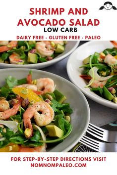 shrimp and avocado salad with low carb recipe for step - by - step directions