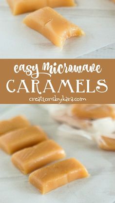 easy microwave caramels are made with only three ingredients