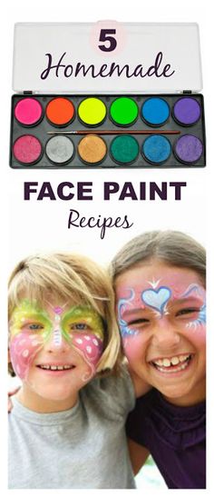 Non Toxic Face Paint, Face Painting With Crayons, Face Paint Birthday Party Ideas, Home Made Face Paint, Diy Green Face Paint, How To Do Face Painting, How To Make Face Paint With Eyeshadow, Lol Face Painting, Diy White Face Paint