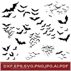 Bats Clipart, Halloween Reference, Fall Cricut, Western Clipart, Horror Tattoos, Halloween Flash, Halloween Doodles, Bats Flying, Nice Tattoos