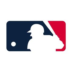 the major league logo is shown in red, white and blue