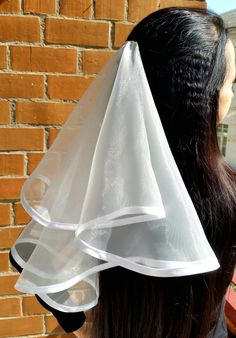 White middle length veil is perfect for bachelorette party or wedding. It could be great for the bride and bridesmaids. Veil is also great for flower girls, or little girls who just want to dress up like a bride for fun! Veil length is about - 40 cm or 15.8 inch. WITH THE HAIR COMB! Please, VISIT MY SHOP to see all my bachelorette party veils. I have HUGE ASSORTMENT - different models and colors! You will definetely find something for yourself! I can make custom veil for you! I am happy to hear Elegant Tulle Veil For Bridal Shower, Sheer Organza Veil For Party, Sheer Organza Party Veil, White Summer Wedding Veil, White Tulle Veil For Bridal Shower, White Tulle Bridal Accessories For Bridal Shower, Fun Veil, Bachelorette Party Veil, Bachelorette Party Veils