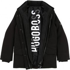 HUGO BOSS - BLACK COAT | Zero 20 Kids Winter Gear