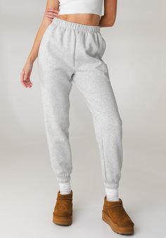 Vitality Uni Cozy Jogger - Stone Marl Fleece Joggers For Lounging, Solid Color Winter Joggers For Lounging, Cozy Joggers For Jogging, Sporty Winter Joggers For Lounging, Comfortable Winter Loungewear Sweats, Fleece Joggers For Lounging In Athleisure Style, Comfortable Fleece Joggers For Lounging, Winter Athleisure Sweatpants For Lounging, Athleisure Sweatpants For Lounging In Winter