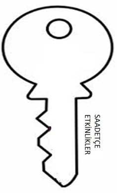 a drawing of a key with the word effinnke on it's side