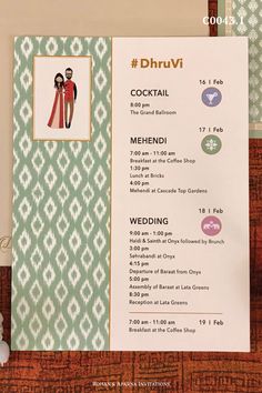 Room Itinerary For Wedding, Wedding Itinerary Ideas, Room Hampers For Indian Weddings, Indian Wedding Stationery, Traditional Indian Wedding Invitations, Luxury Indian Wedding Invitations, Pastel Wedding Decorations