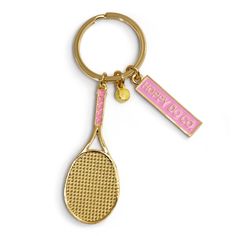 UNIQUE DESIGN: Our keychain is designed double sided for a unique dual design that shows from any angle. Includes an adorable tennis racket and tennis ball. HIGH QUALITY CRAFTMANSHIP: Made with attention to detail and delightful colors, the Double-Sided Tennis Racket  charm measurements are approximately 2.50 inches by 1 inch with a 1.1-inch split key ring. BEAUTIFUL GIFT BOX - Each keychain comes in an adorable, durable gift box. Makes a great tennis player gift for women, teens, or girls. PERFECT GIFT: Both a fun conversation piece and practical item, it makes a perfect small gift for the tennis lover in your life. MONEY BACK GUARANTEE: Our family owned company wants each customer to be fully satisfied and for any reason you may return for a refund with no questions asked. Tennis Keychain, Tennis Rackets, Tennis Gift Ideas, Tennis Jewelry, Preppy Gifts, Cute Camera, Tennis Gifts, Girly Car, Gold Enamel