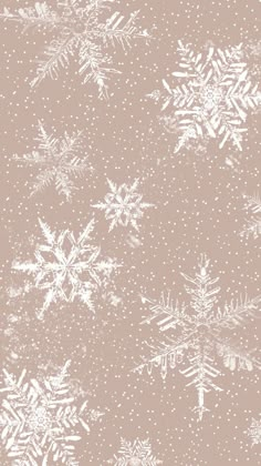 snowflakes on a beige background with white dots