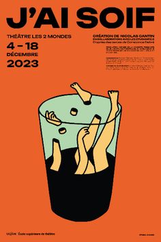 Design and proposal of a series of posters for the 2023-2024 season of the École supérieure de théâtre de l'UQÀM - Montréal Shakespeare In The Park, Music Festival Poster, Live Theater, Poster Series, Project Proposal, Contemporary Music, College Design, Type Posters