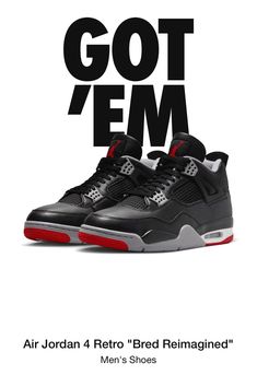 Find Nike Air Jordan 4 Iv Retro Bred Reimagined Size 12.5 Black Cement Fv5029 006 on eBay in the category Clothing, Shoes & Accessories>Men>Men's Shoes>Athletic Shoes. Air Jordan 4 Bred, Jordan 4 Retro Bred, Jordan 4 Bred, Nike Air Jordan 4, Nike Snkrs, Black Cement, Black Fire, Jordan 4 Retro, Air Jordan 4