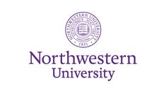 the logo for the university of north western, which is located in front of a white background