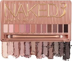 Amazon.com: URBAN DECAY Naked3 Eyeshadow Palette, 12 Versatile Rosy Neutral Shades for Every Day - Ultra-Blendable, Rich Colors with Velvety Texture - Set Includes Mirror & Double-Ended Makeup Brush : Beauty & Personal Care Naked Eyeshadow Palette, Soft Summer Makeup, Urban Decay Naked 3, Neutral Eyeshadow Palette, Neutral Eyeshadow, Colors For Skin Tone