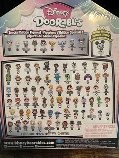 the disney dorkies poster is on display