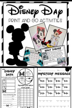 Disney Day Classroom Activities, Disney Virtual Field Trip Classroom, Disneyland Worksheets, Disney Theme Day At School, Disney Day Classroom Transformation, Classroom Disney Day