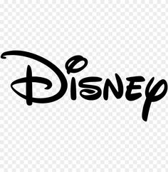 the disney logo on a transparent background