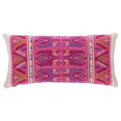 SANDOR STRIPE EMBROIDERY PILLOW Magenta Evil Lair, Schumacher Pillows, Stripe Embroidery, Fox Den, Cushion Ideas, Art Deco Bedroom, Embroidery Pillow, Deco Bedroom, River Road