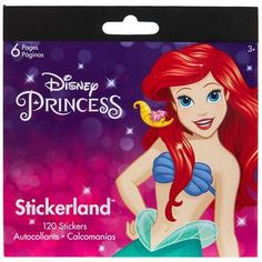 the little mermaid sticker is in its packaging