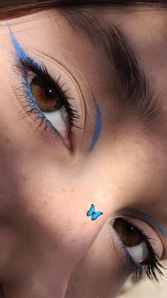 Maquillage On Fleek, Blue Eyeliner, Ethereal Makeup, Pinterest Makeup, Makijaż Smokey Eye, Dope Makeup, Edgy Makeup, Makeup Eye Looks, Makeup Makeover