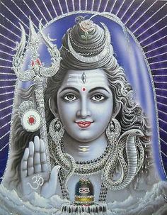 an image of the hindu god with his hands in front of him and holding a snake