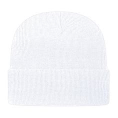 The custom embroidered Knit Beanie Cuff Cap is the perfect way to promote your business. One of the favorite promotional gifts for the colder months, our beanie is available in a variety of colors, and includes an embroidered imprint for your company name or logo on the front. Price includes 10, 000 stitches. Customize yours today | Apparel | Headwear | Beanies | Custom Knit Beanie Cuff Cap in White Warm White Cotton Hat, Casual White Knitted Beanie, White Knitted Beanie, One Size Fits Most, White Warm Beanie One Size Fits Most, White Cotton Hats For Cold Weather, Warm White Beanie One Size Fits Most, White Cotton Beanie Hat, White Warm Cotton Beanie, White Warm Beanie For Cold Weather