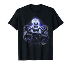 a black t - shirt with an image of the villain on it