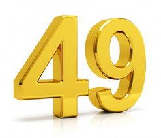 the number forty four is shown in gold