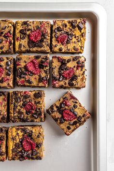 Raspberry Chickpea Blondies {Vegan, GF, Sugar-Free} Classic Brownies Recipe, How To Make Brownies, Healthy Brownies, Healthier Options, Blondies Recipe, Gluten Free Brownies