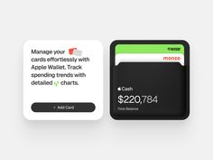 an apple wallet is shown with the text, manage your cards effortlessly with apple wallet