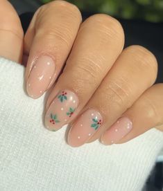 Christmas holly chic nails Almost Christmas Nails, Early Holiday Nails, Christmas Shalac Nails, French Tip Mistletoe Nails, Squoval Nails Christmas, Plain Xmas Nails, Peru Inspired Nails, Red Christmas Tree Nails, X Mas Nails Simple