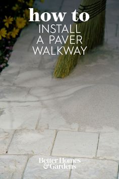 how to install a paver walk way