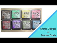 Comparatif entre Encres Distress Et Distress Oxide + Nouvelles du Concours - YouTube Distress Oxides, Distress Ink, Tim Holtz, Stampin Up, Paper Crafts