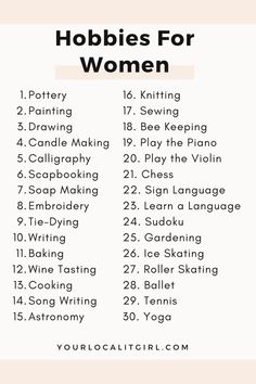 List Of Hobbies, Easy Hobbies, New Things To Try, Finding A Hobby, Hobbies For Women, Hobbies To Try, Things To Do When Bored, Hobbies And Interests, Fun Hobbies