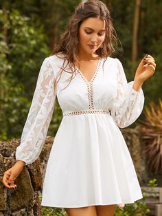 Simple Wedding Dress Casual Short Classy, Casual Wedding Dress Short, Short Bridal Gown, Simple Wedding Dress Casual, Boho Dress Plus Size, Cute Outfits With Shorts, Simple Wedding Gowns, Casual Frocks, Civil Wedding Dresses