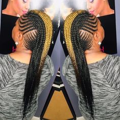 Hairstyles Mohawk, Mohawk Braids, Braided Mohawk, Mohawk Styles, Blonde Box Braids, Ghana Braids