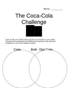 the coca cola challenge poster with two circles