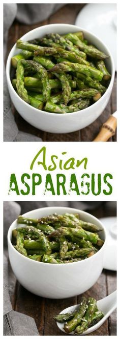 Asian Stir Fried Asparagus | An easy side dish with soy, garlic and sherry #asparagus #stirfry #sidedish Asian Sides, Asian Veggies, Fried Asparagus