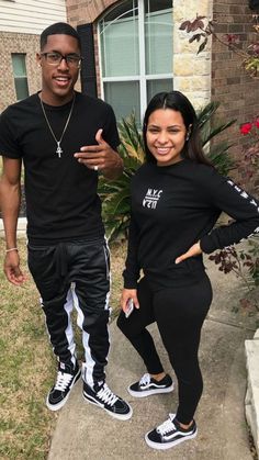 Matching Swag Outfits For Couples on Stylevore Carmen And Corey, Couple Goal Outfits, Couples Matching Outfits, Couples Matching Outfits Swag, Black Relationship Goals, Couples Outfit, Bae Goals, Cute Couple Quotes