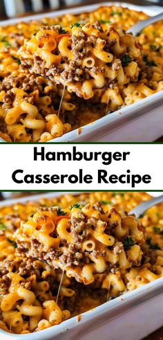 hamburger casserole recipe with ground beef and cheese